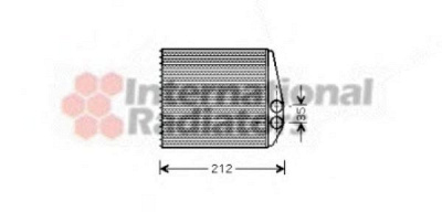 VAN WEZEL 37006354 -  Теплообменник, отопление салона